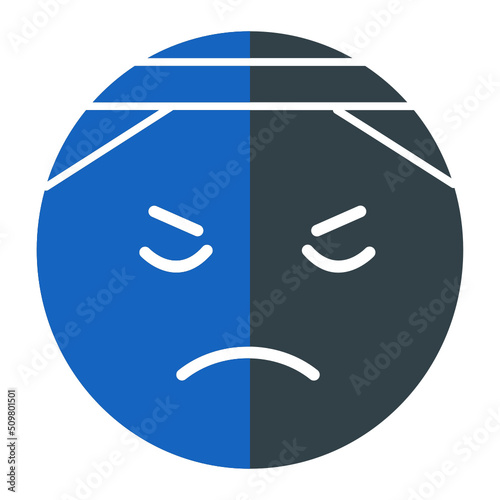Injury Emoji Icon Design
