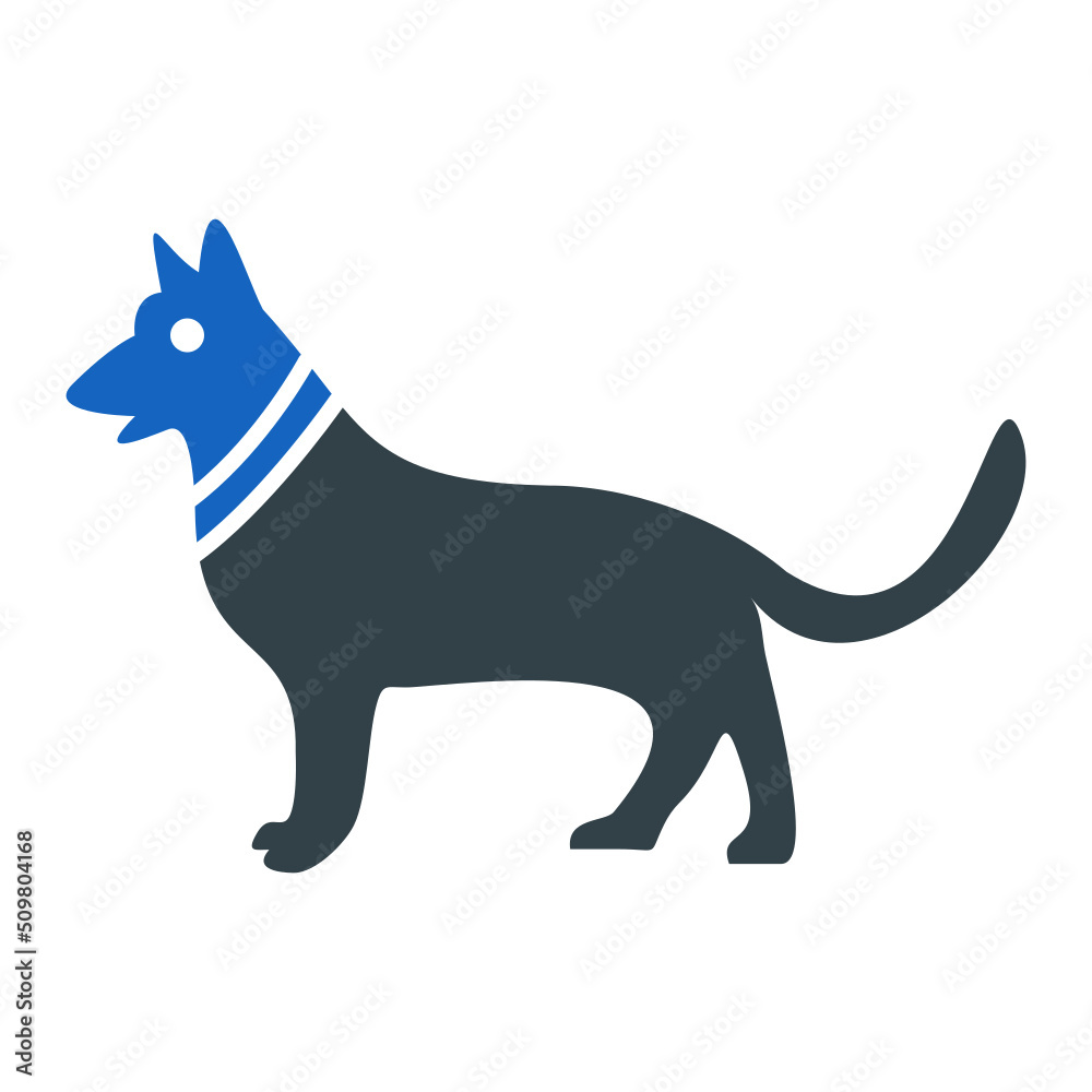 Army Dog Icon Design