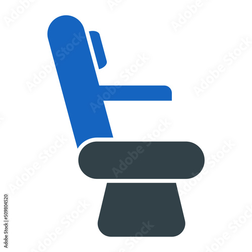 Pilot Seat Icon Design
