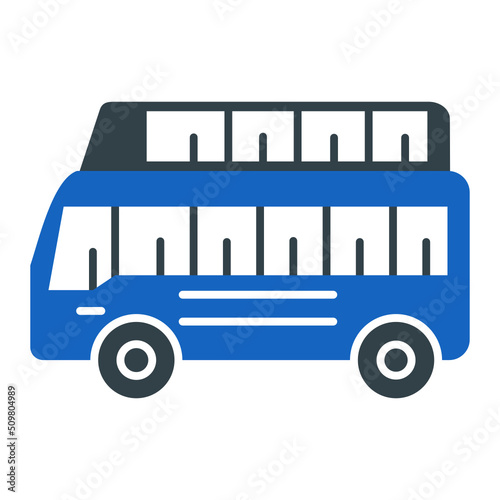 Double Decker Bus Icon Design