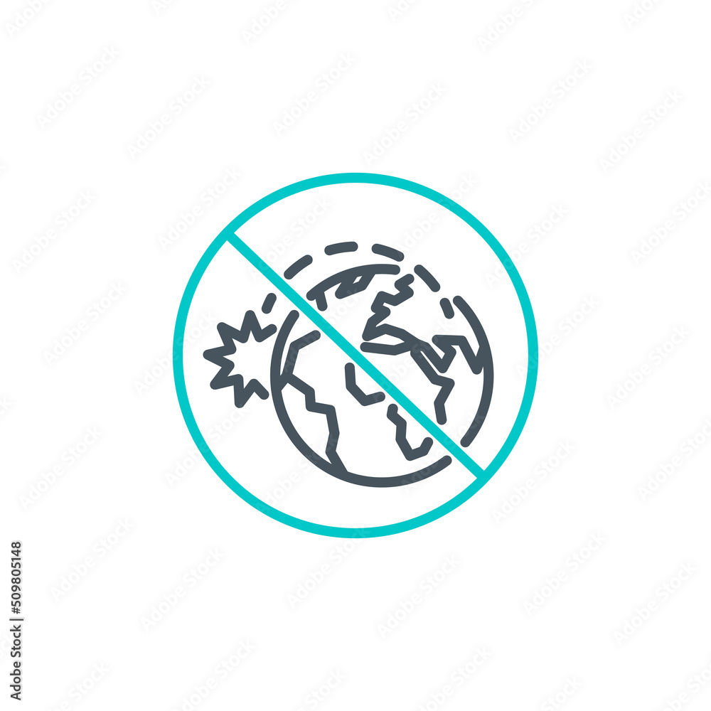 nuclear explosion on planet earth after missile rocket attack single outline icon isolated on white. outline symbol rocket attacks. design element war with editable thin line stroke. strike pictogram nuclear explosion on planet earth after missile rocket attack single outline icon isolated on white. outline symbol rocket attacks. design element war with editable thin line stroke. strike pictogram