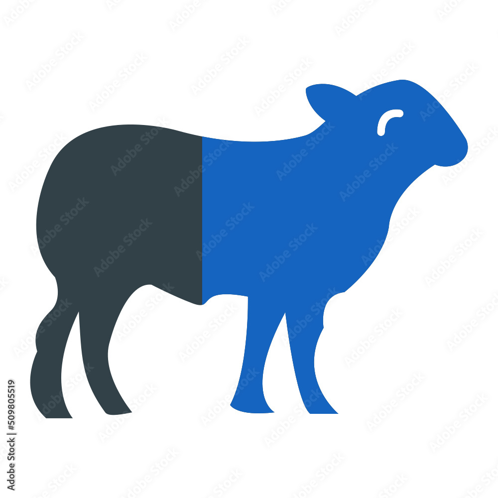 Fototapeta premium Sheep Icon Design