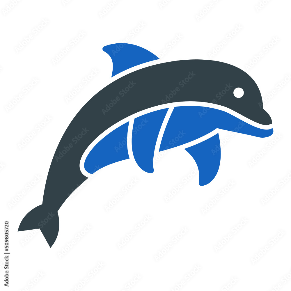 Obraz premium Dolphin Icon Design