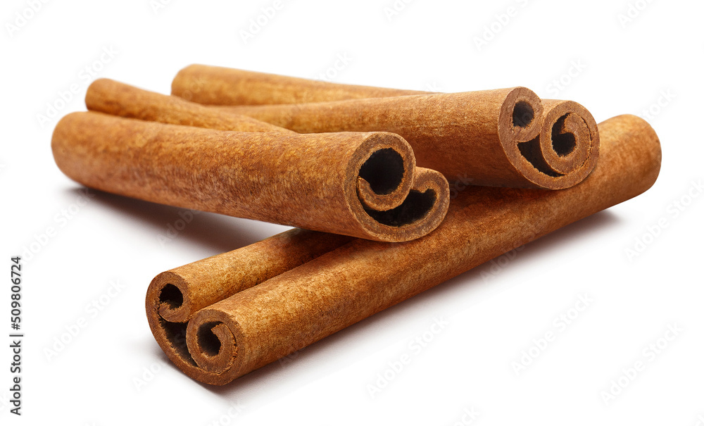 Cinnamon sticks, isolated on white background Cinnamon sticks, isolated on white background