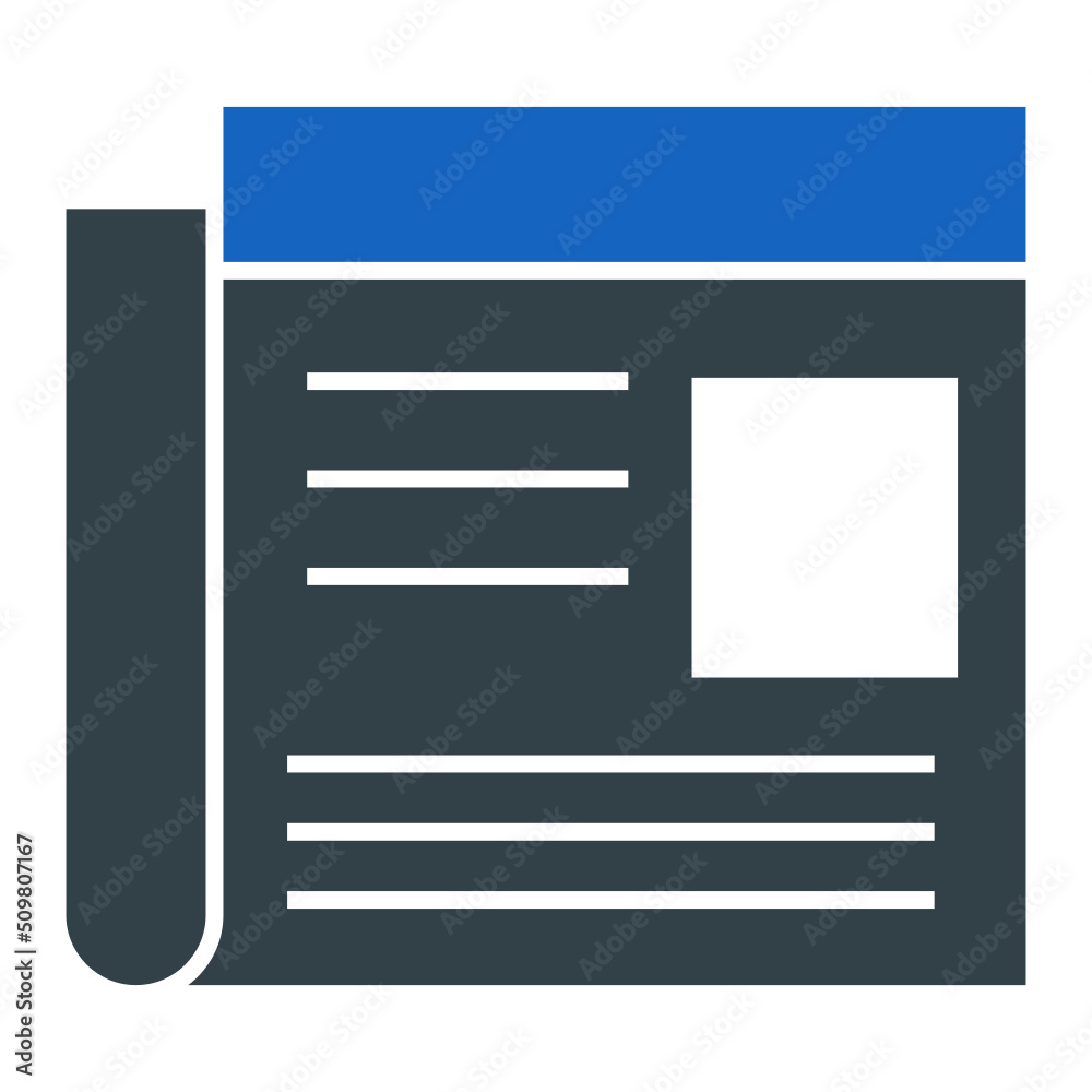 Newspaper Icon Design Newspaper Icon Design