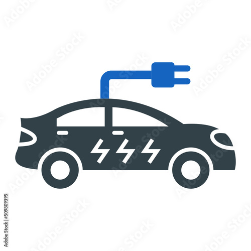 Electric Car Icon Design