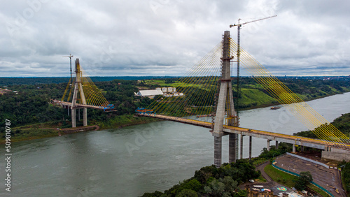 Construction of the International Integration Bridge - Brazil x Paraguay - June 07, 2022