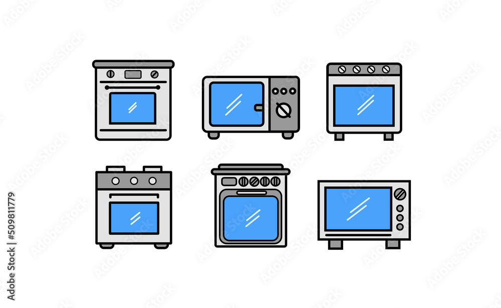 microwave icon illustration design, oven isolated on white background