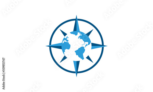 World compass logo design