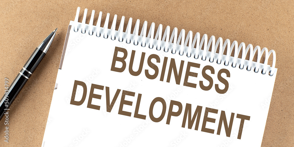 Business Development text on a notepad with pen, business concept Business Development text on a notepad with pen, business concept
