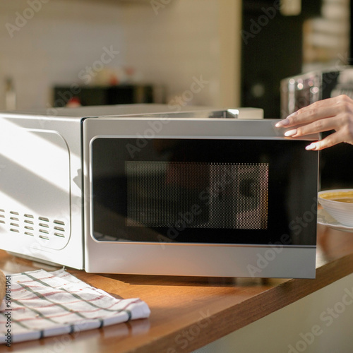 Microwave; photo in the kitchen.