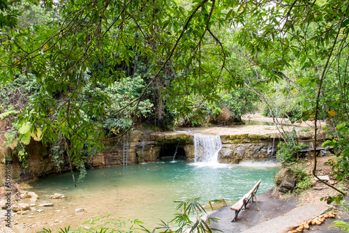 Waterfall in Rancho Salto Yanigua, Dominican Republic