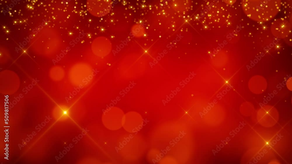 sizzling hot particles red background loop