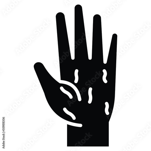 germs hand Vector icon which is suitable for commercial work and easily modify or edit it