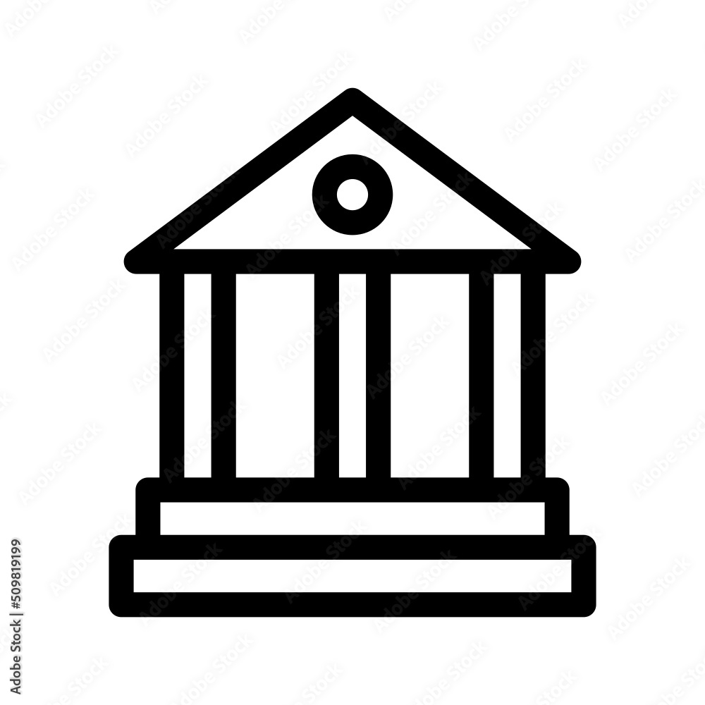 Bank Icon Vector Symbol Design Illustration Bank Icon Vector Symbol Design Illustration