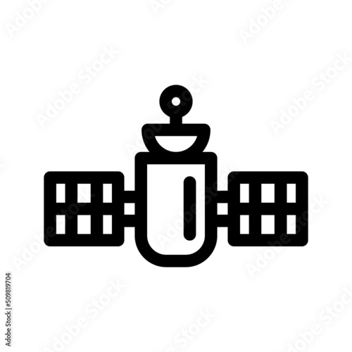 Reconnaissance Satellite Icon Vector Symbol Design Illustration