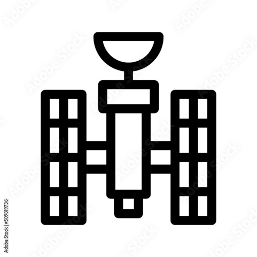Reconnaissance Satellite Icon Vector Symbol Design Illustration