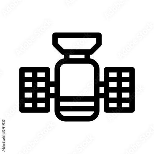 Reconnaissance Satellite Icon Vector Symbol Design Illustration