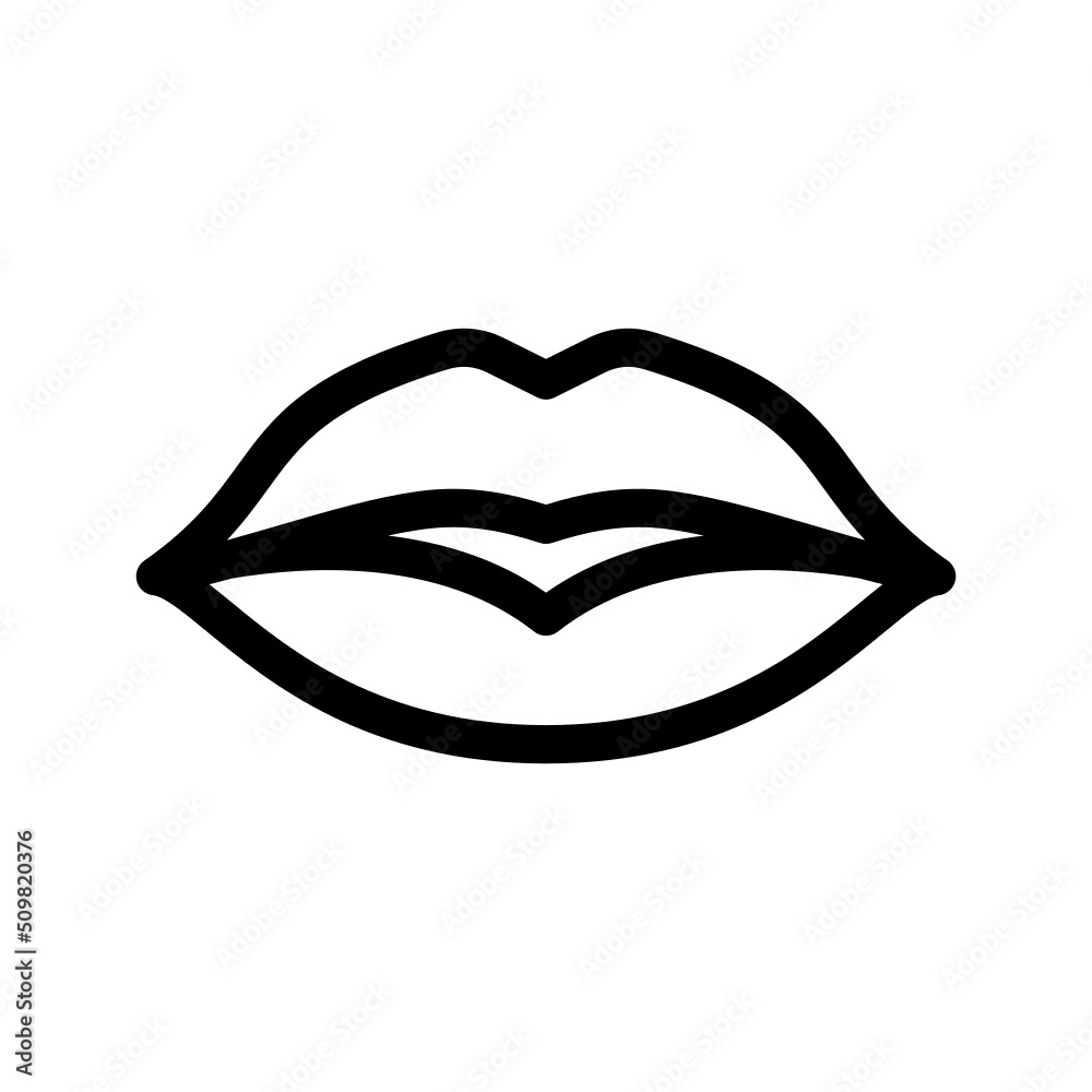 Lips Icon Vector Symbol Design Illustration Lips Icon Vector Symbol Design Illustration