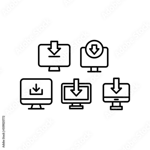 Input Icon Set Vector Symbol Design Illustration