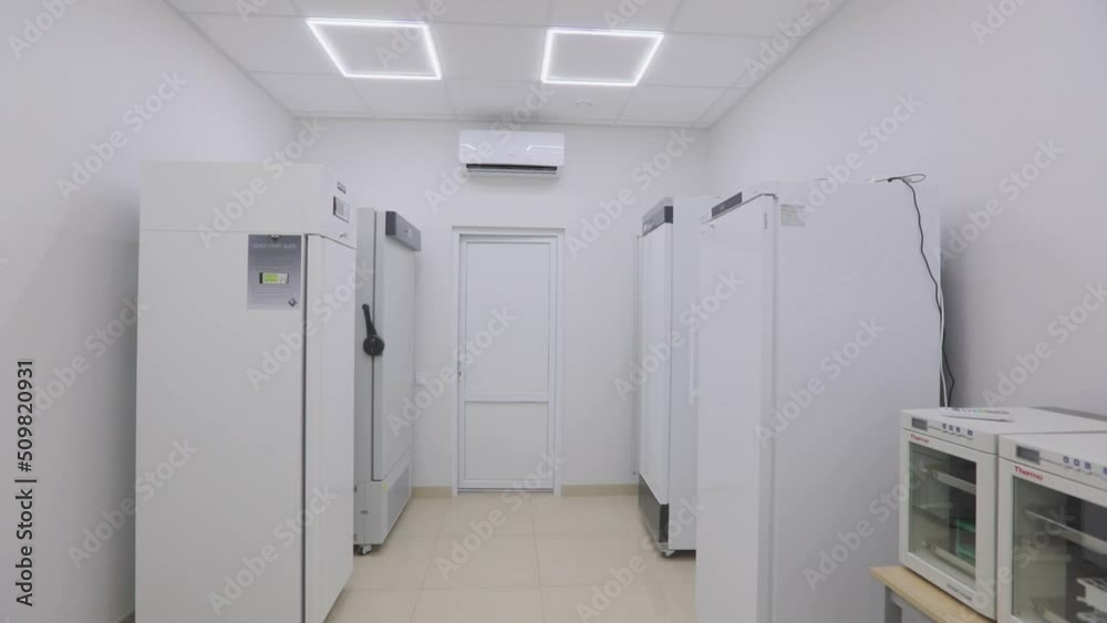 Modern laboratory. Modern medical laboratory. Interior of modern ...