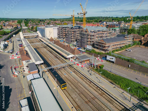 Photography Newbury Train Station during redevelopment