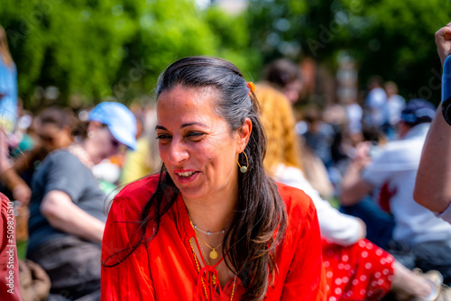 Photography Beautiful Indian Girl celebrating the Queens Platinum Jubilee at Duke of York Sq