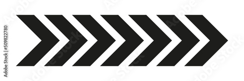 Arrow chevron symbol. Black arrows symbols set. Blend effect. Vector isolated on white. photo