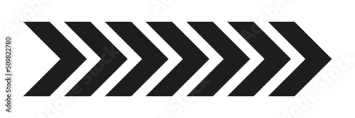 Arrow chevron symbol. Black arrows symbols set. Blend effect. Vector isolated on white.