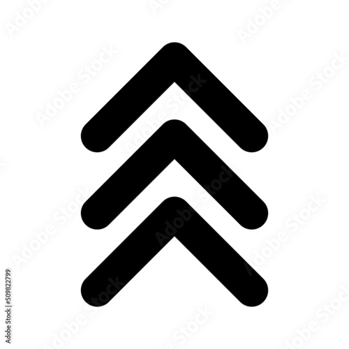 Arrow chevron symbol. Black arrows symbols set. Blend effect. Vector isolated on white.