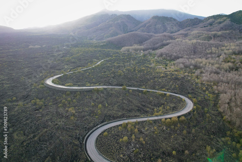 road in mountains