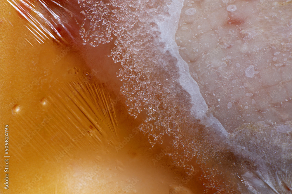 Fototapeta premium close-up of raw chicken meat detail at the market