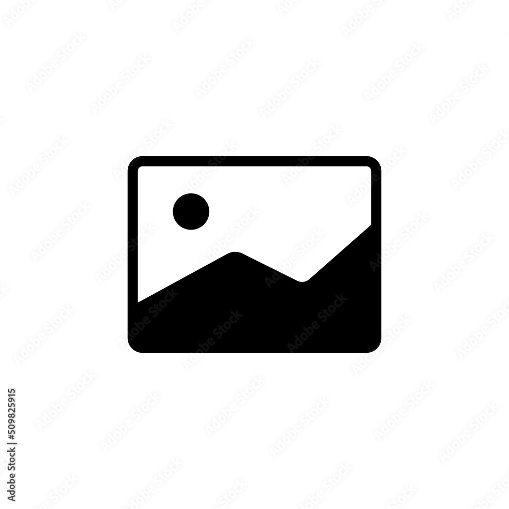 Gallery Icon Sign Vector Isolated on White Artboard Gallery Icon Sign Vector Isolated on White Artboard