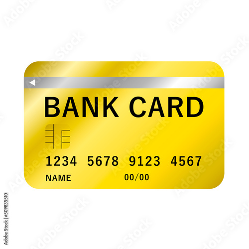 銀行のキャッシュカード。