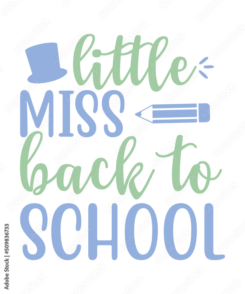 Fototapeta premium back to school t shirt, mug designs
