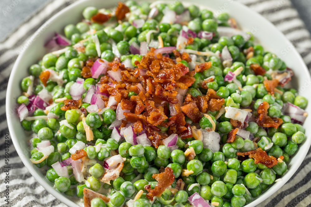 Homemade Summer Bacon Pea Salad Homemade Summer Bacon Pea Salad