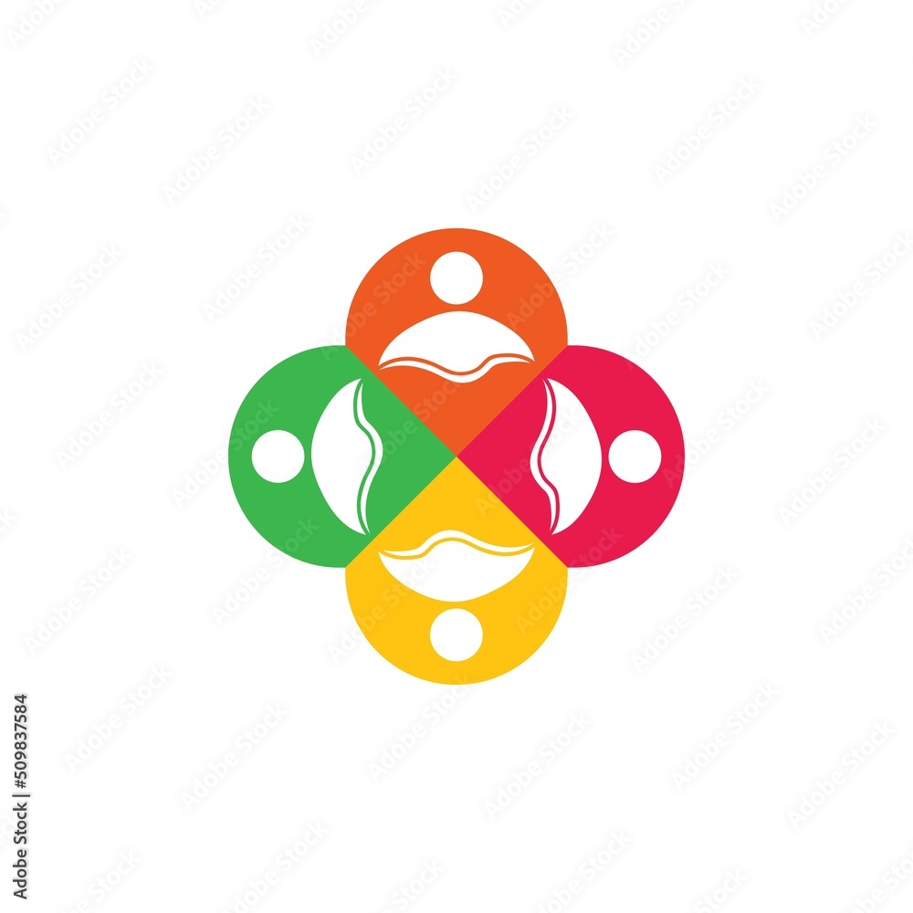 Fototapeta premium Community, network and social icon