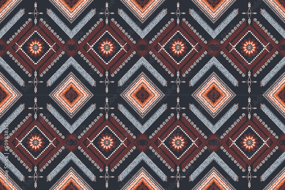 Geometric ethnic seamless pattern traditional Design for background,carpet,wallpaper,clothing,wrapping,Batik,fabric,Vector illustration.embroidery style. Geometric ethnic seamless pattern traditional Design for background,carpet,wallpaper,clothing,wrapping,Batik,fabric,Vector illustration.embroidery style.