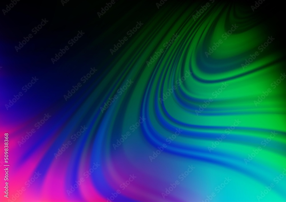 Obraz premium Dark Multicolor, Rainbow vector modern elegant background.