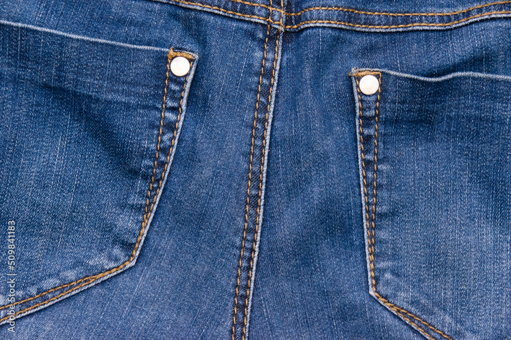 Stylish blue denim background with copy space Stylish blue denim background with copy space