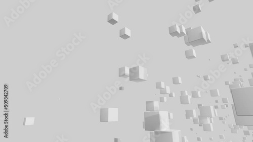 抽象的な大量の立方体