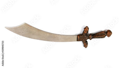 old rusty sword isolated weapon blade