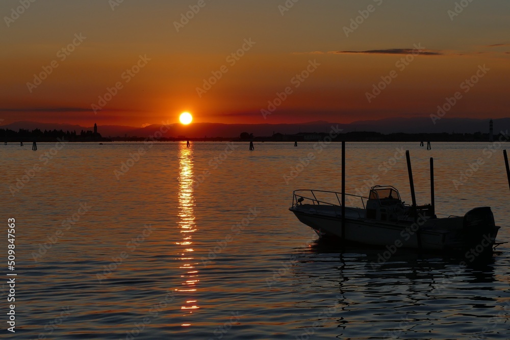 postcard from romantic lagoon of Venice Italy