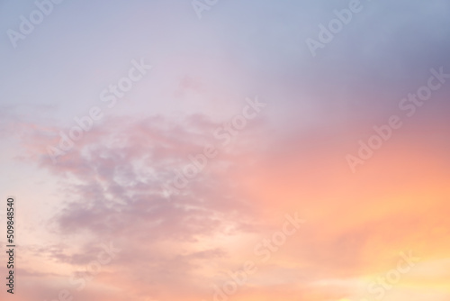 Beautiful dramtic cloudy sky sunset background © Andrii