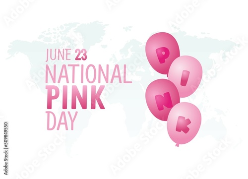 vector graphic of national pink day good for national pink day celebration. flat design. flyer design.flat illustration.
