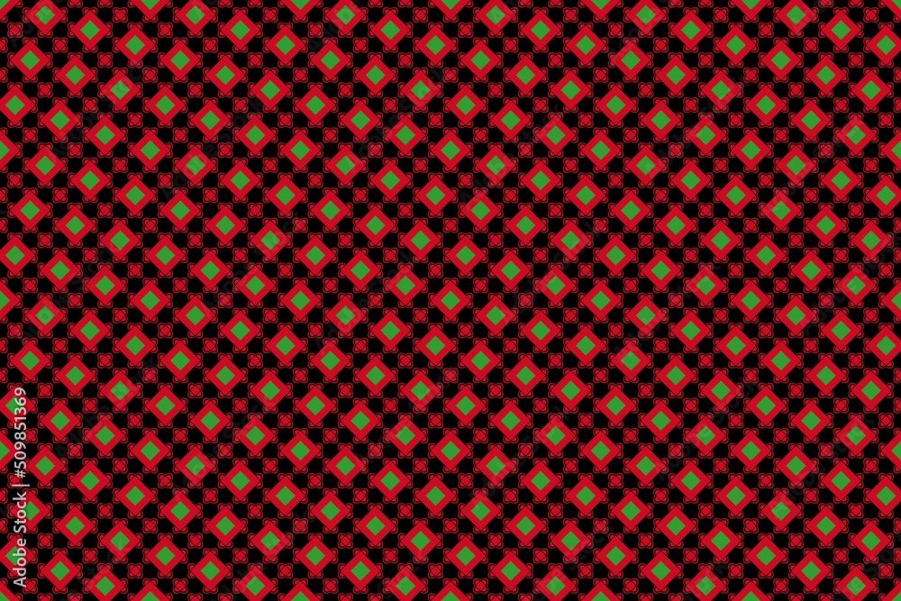 Geometric pattern in the colors of the national flag of Malawi. The colors of Malawi. Geometric pattern in the colors of the national flag of Malawi. The colors of Malawi.