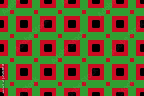 Geometric pattern in the colors of the national flag of Malawi. The colors of Malawi.
