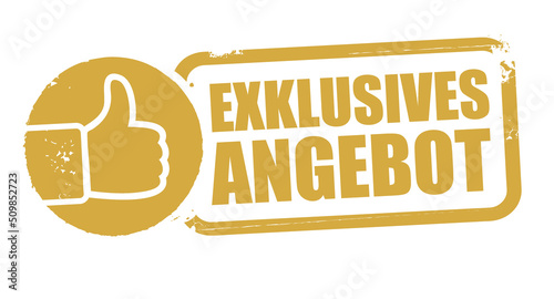Exklusives Angebot vector illustration
