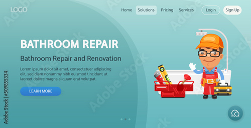 Bathroom Repair Website Template