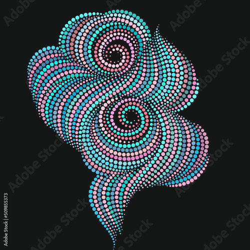 Beautiful decoration made of multicolored beads.